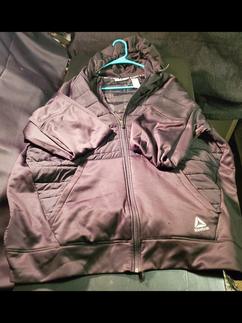 Reebok Black Size 3xl Hooded Jacket
